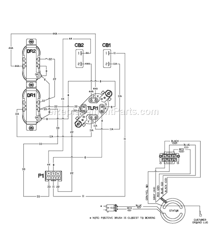 Page F Diagram and Parts List for 1924-2  Briggs and Stratton Generator